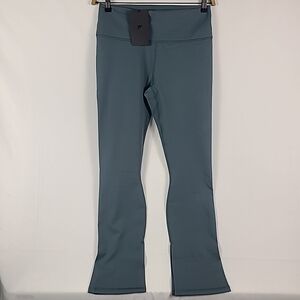 NWT Fabletics Women's Define Powerhold Split Hem Flare Pants Storm Slate Sz XL